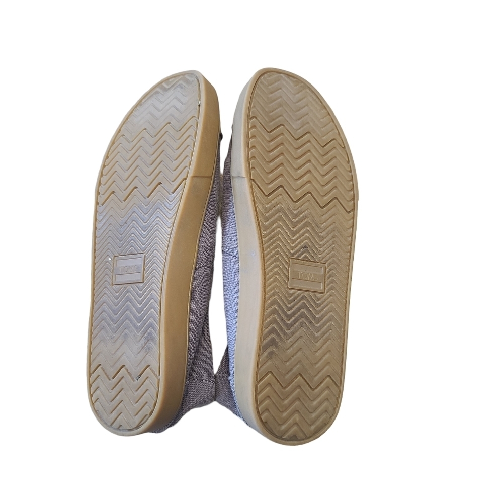 Toms Venice Classics Heritage Slip Ons Gray Comfort Shoes Mens 9 - Picture 4 of 6